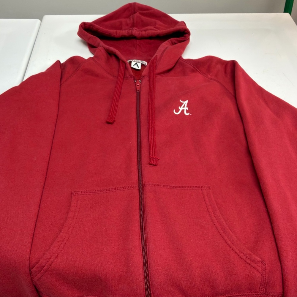 Antigua Women's Alabama Zip-up Hoodie -Red Apparel
Size medium, Runs small.